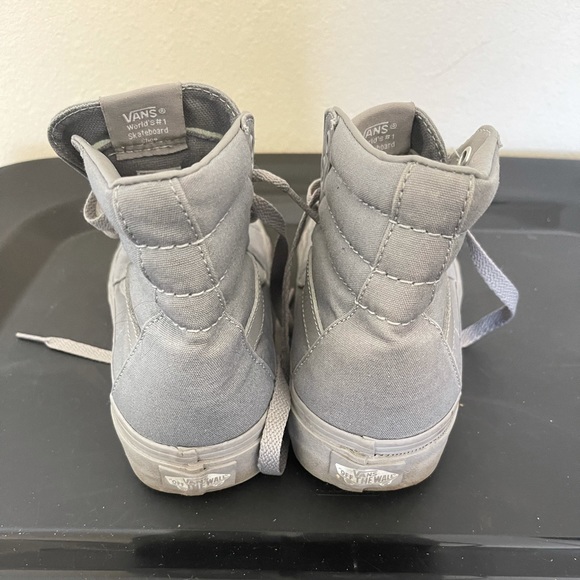 Mono Grey Vans (Hi) - Picture 3 of 6